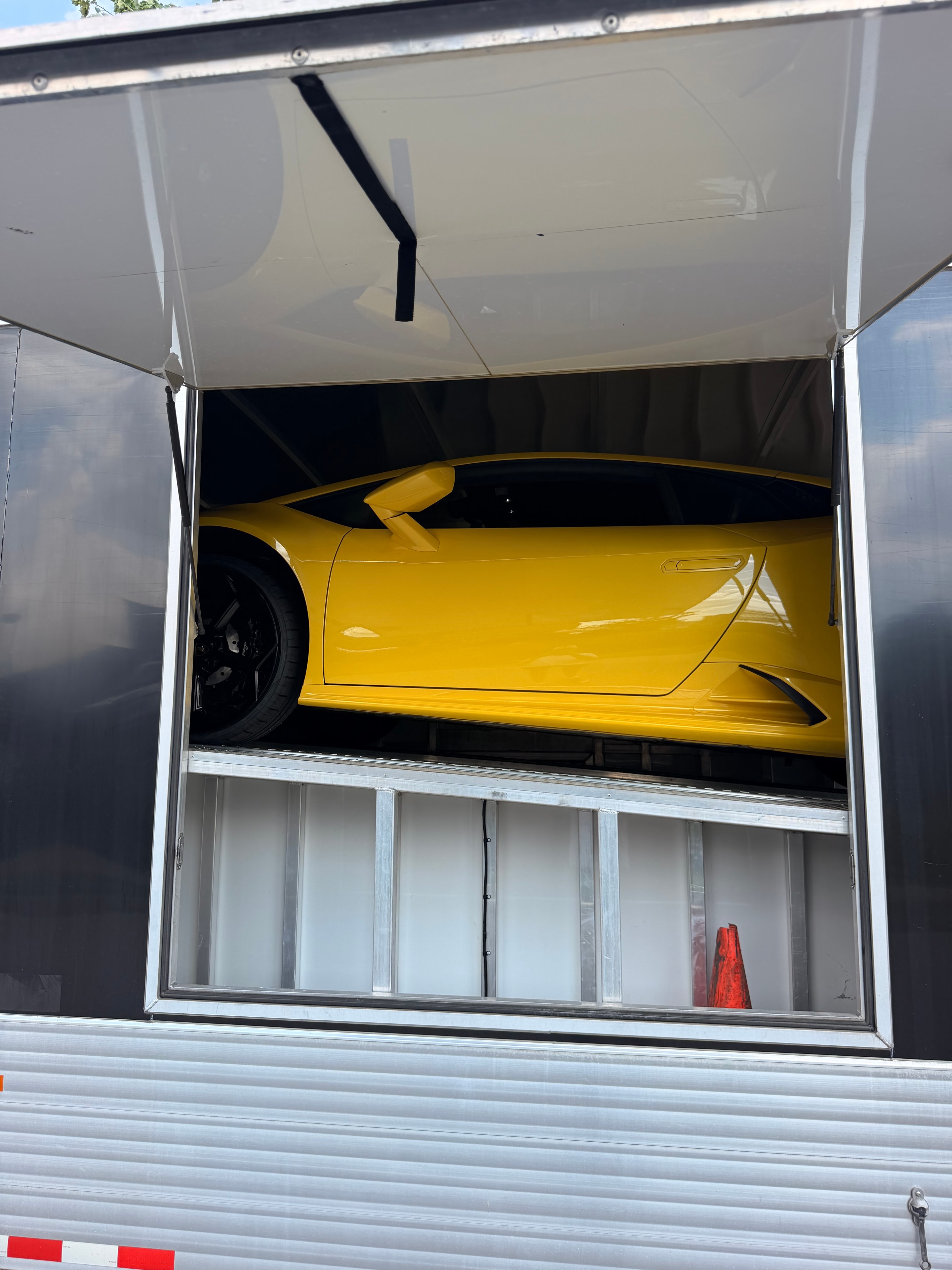Yellow Exotic — Secured in Trailer